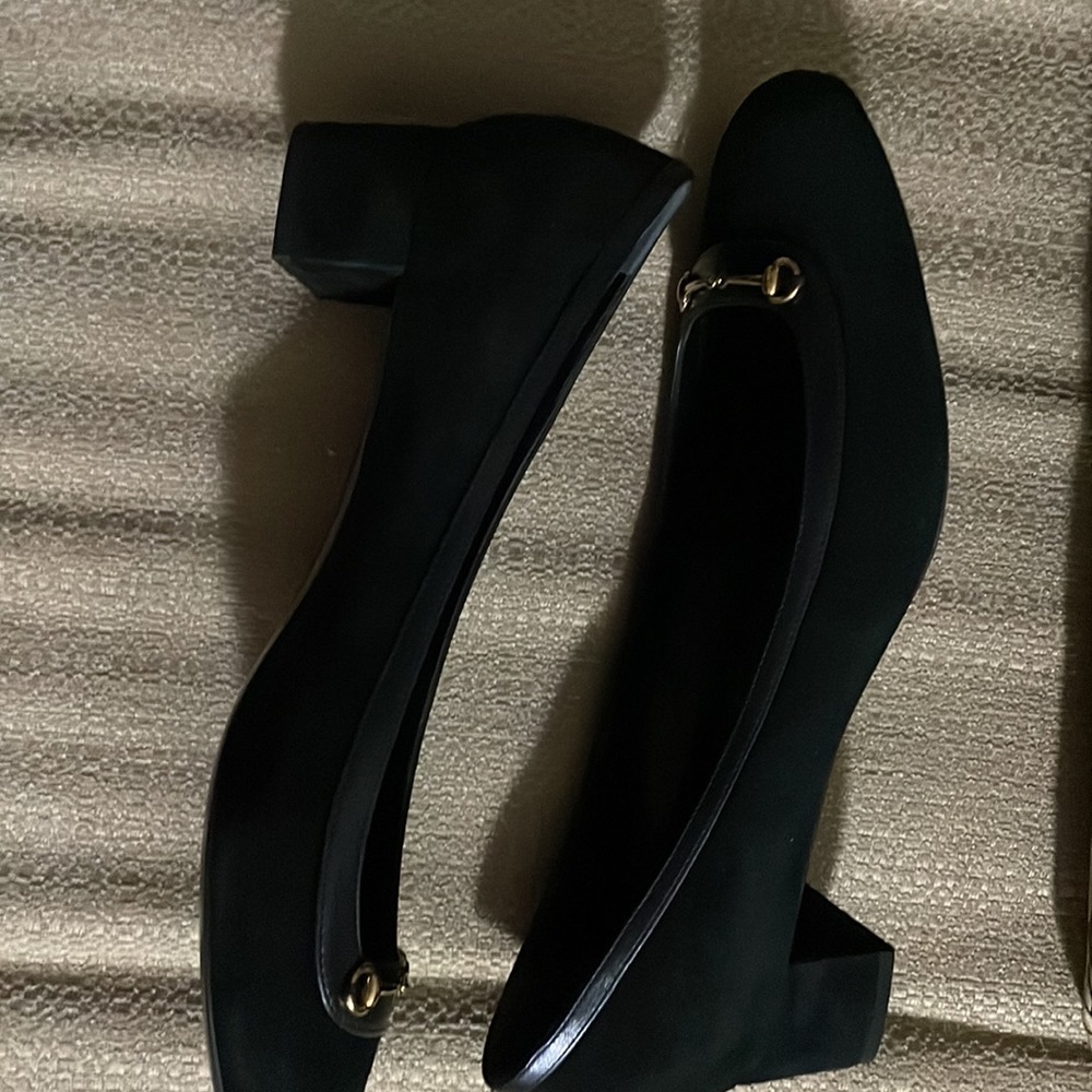 New Authentic gucci Horsebit suede heel - Picture 8 of 16